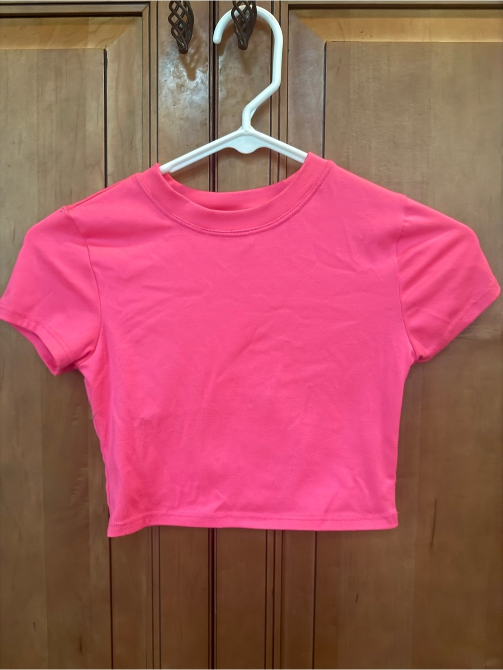 Tiger Friday CXL Hot Pink Short-Sleeve Crop Tee